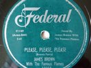 James Brown 78 rpm 1950s R&B Doo Wop - Please Please Please - Federal - Strong E