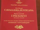 MASCAGNI LEONCAVALLO Cavalleria Rusticana KARAJAN DGG Tulips 3-LP Box Set EX