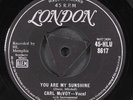 CARL MCVOY: you are my sunshine / tootsie LONDON 7