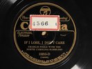 Charlie Poole w/North Carolina Ramblers - If I Lose, I... - COLUMBIA 15215 E+/E