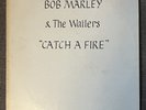 Hand Calligraphy / Bob Marley & The Wailers / Catch A Fire RARE LABEL COPY