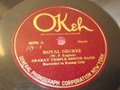 Okeh 40398 ARARAT TEMPLE SHRINE BAND 78 rpm SHRINERS E-