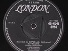 FATS DOMINO: bo weevil / don't blame it on me LONDON 7