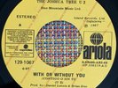 THE JOSHUA TREE U2 - With or Without You / RARE ECUADOR 45 PROMO ARIOLA