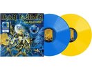 IRON MAIDEN LIVE AFTER DEATH BLUE & YELLOW 140g VINYL WALMART USA 2LP *CREASES*