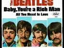 BEATLES 'ALL YOU NEED IS LOVE' PICTURE SLEEVE NM- & MINT 45 WEST COAST THUMB TAB