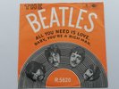THE BEATLES 1967 NORWEGIAN   45 ALL YOU NEED IS LOVE  PARLOPHONE   NORWAY