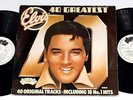 Elvis' 40 greatest hits ARCADE ADEP 12 GATEFOLD 2 ALBUM RARE WHITE LABELS
