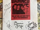 THE DAMNED - *FULLY SIGNED* -  CAPTAINS BIRTHDAY PARTY - BLUE VINYL STIFF 1977
