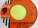 Baby Washington   -   Hush Heart   -   Sue   -  60's Soul 45  -  Exc