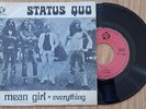 STATUS QUO Mean Girl 7/45 PORTUGAL 1973  Pye Records PATS 7032 unique sleeve