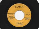 DOOWOP bw/ NORTHERN SOUL 45 -MARV JOHNSON -  WHISPER / COME TO -HEAR- 1959 TAMLA