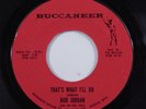 Teen 45 BUB JORDAN That's What I'll Do BUCCANEER HEAR o