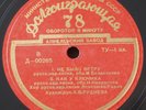 Anna Rudneva Folk Choir Of Russian Songs 78 RPM Aprelevka Plant Д-00265/6