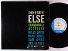 Cannonball Adderley - Somethin' Else LP - Blue Note Mono DG RVG 47 W 63rd