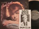 David Bowie Young Americans Vinyl LP 1976 Gold Promo Stamp Fan Club