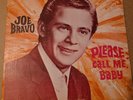 Rare Joe Bravo Please Call Me Baby Tejano Tex Mex Record Album LP Vinyl