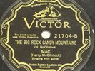 HARRY MAC MCCLINTOCK The Bum Song No.2/Big Rock Candy Mountains VICTOR 21704