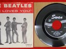 1964 Beatles She Loves You SWAN 45rpm Picture Sleeve 1st press w/ George Martin