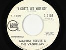 Northern Soul 45 - Martha & The Vandellas - I Gotta Let You Go - Gordy - promo
