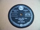 DON GIBSON: DON'T TELL ME YOUR TROUBLES 1959 RCA UK 78RPM SUPER RARE EX+ SUPERB