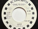 JANICE I Thank You Kindly & I Need You Like A Baby 1970 SOUL Roulette NEAR MINT
