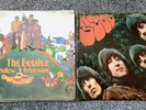 Vintage Beatles Vinyl Albums. Yellow Submarine & Rubber Soul Beatles LP's. 2 LPs