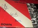 VAN HALEN DIVER DOWN LP SIGNED AUTOGRAPHED 3 TIMES EDDIE ALEX MICHAEL VG+