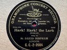 78Rpm, Bass, Mr David Bispham 'Hark  Hark  The Lark' Rare G&T 2684 Clean
