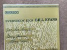 BILL EVANS - Everybody Digs... VINYL LP 1967 REISSUE Riverside RLP 1129 VG+/VG+