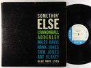 Cannonball Adderley - Somethin' Else LP - Blue Note Mono DG RVG Ear 47 W 63rd