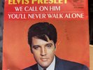 Elvis Presley 45 rpm RCA 47-9600 Promo. You'll Never Walk Alone / We Call on Him