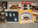 Eight Beatles Vinyl LPs-Rubber Soul;VI;HDN;Early Beatles;MMT;Meet;Second Album+