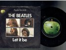 THE BEATLES LET IT BE 1970 1ST PRESSING VINYL SINGLE APPLE ORIGINAL COVER