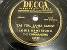 Decca 78 RPM Louis Armstrong - Zat You Santa Claus 28943 V+