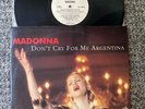 Madonna Lp 12” Don’t Cry For Me Argentina 1996 V. G / Vinyl N. M Rare