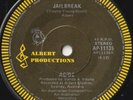 AC/DC 45:  JAILBREAK b/w FLING THING  AUSSIE  ALBERT AP - 11135  VG+ & VG+  1976