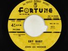 R&B/Blues 45 - John Lee Hooker - Cry Baby - Fortune