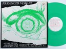 PARANOID VISIONS Various Artists FOAD LP uk green vinyl w/ lyric sheet insert q