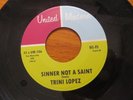 TRINI LOPEZ   SINNER NOT A SAINT - U.S UNITED MODERN - R& B NORTHERN SOUL 1964