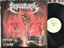 SEPULTURA MORBID VISIONS-RARE 1987 NEW RENAISSANCE TEST PRESS LP-RAINBO-CAVALERA