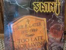Saint -- Too Late for Living (LP, 1988, Pure Metal) RARE ORIGINAL PRESS
