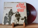 The Beatles A Hard Day's Night Red Vinyl OP-7123 Japan Odeon Stereo VG/EX Tested