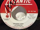 EX Led Zeppelin Stereo Promo One-Sided 'Immigrant Song 45rpm Atlantic 45-2777 SP