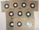 Ten ELVIS PRESLEY 45's -- It's Now or Never, WOODEN HEART, Puppet on a String