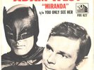 ADAM WEST-(BATMAN)-RARE  TV-SERIES PICTURE SLEEVE  45--(MIRANDA)--PS--PIC--SLV