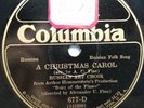 78 rpm Columbia 677, Russian Art Choir, Christmas Carol, Mother Volga, folk E