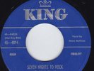 Rockabilly 45 Vinyl Record Moon Mullican Boyd Bennett Seven Nights To Rock / Hon