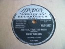 RICKY NELSON: JUST A LITTLE TOO MUCH / SWEETER THAN YOU '59 LONDON 78RPM RARE EX